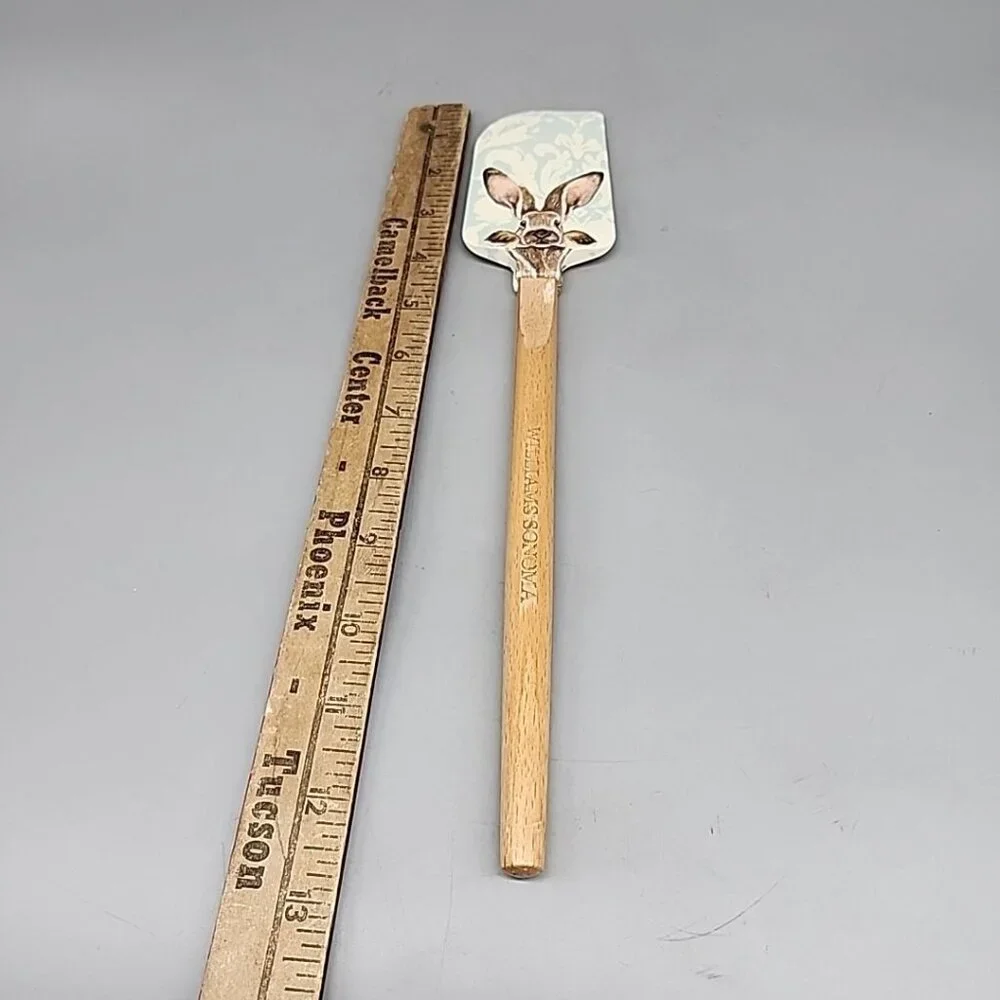 WILLIAMS SONOMA EASTER SPATULA BUNNY Wooden Handle